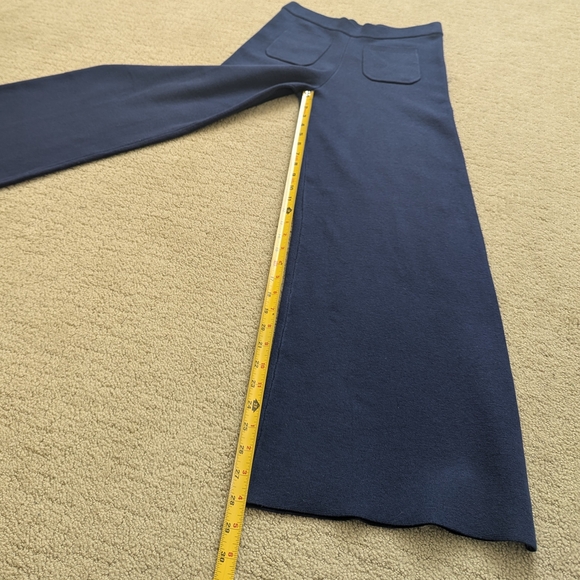 J Crew Sailor Sweater Trouser MP Pull On Wide Leg Pants Knit Coastal Preppy Silk - Picture 7 of 8